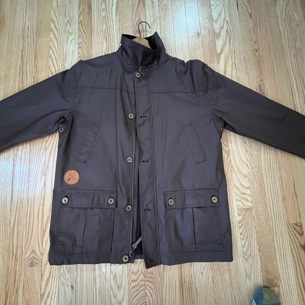 Men's Brown/Gray Field Jacket 100% Cotton